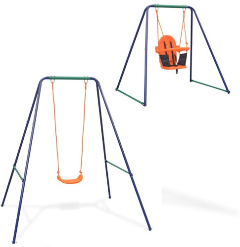 Swing for one child and swing for toddler 2 in 1 orange - Swing - Main image