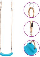 Garden swing for children light blue - Swing
