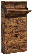 Houseland Vasagle Fure hallway shoe rack, brown - Shoe Rack