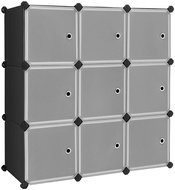 Houseland Edo shoebox set black - Shoe Rack