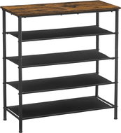 Houseland Vasagle Slima, brown / black - Shoe Rack
