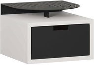 Houseland Oslo white-black - Night Stand