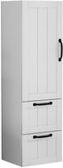 Houseland Vysoká závěsná koupelnová skříňka Elyra 120 cm bílá - Bathroom Cabinet