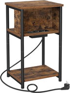 Houseland Storage table with drawer Vasagle Pranky brown/black - Side Table