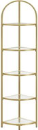 Houseland Corner shelf Vasagle Darby gold - Shelving Unit