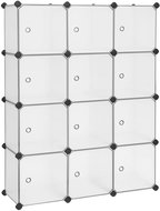 Songmics Aruma shelving unit with 12 compartments transparent - Shelving Unit