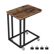 Houseland Vasagle Aston brown, on wheels - Side Table