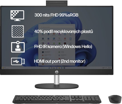 HP 27-cr0004nc Black Main image HP 27-cr0004nc Black - All In One PC - Main image