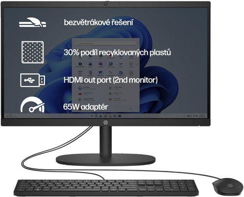 HP 22-dg0000nc Black Main image HP 22-dg0000nc Black - All In One PC - Main image