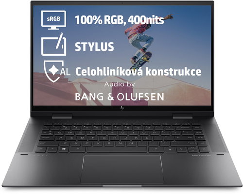 Repasované - HP ENVY x360 15-ee1001nc Nightfall black - Tablet PC - Main image