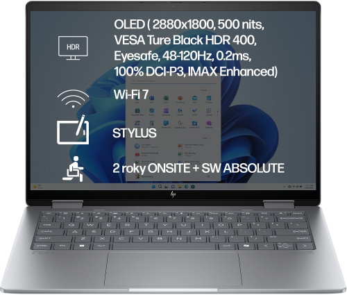 Repasované - HP ENVY x360 14-fa0003nc Grey Celokovový - Notebook - Hlavný obrázok