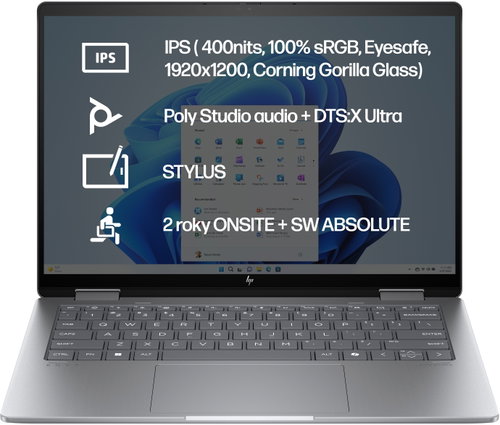 HP ENVY x360 14-fc0000nc Grey Full Metal - Laptop - Main image