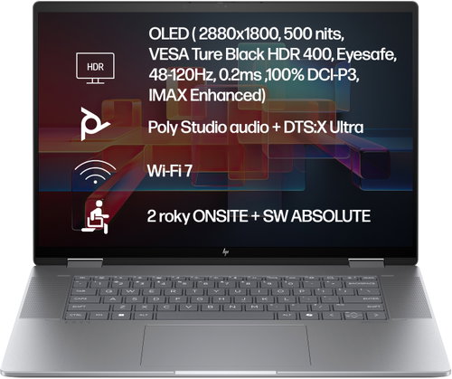 HP ENVY x360 16-ad0001nc Meteor silver Aluminum All-metal - Laptop - Main image