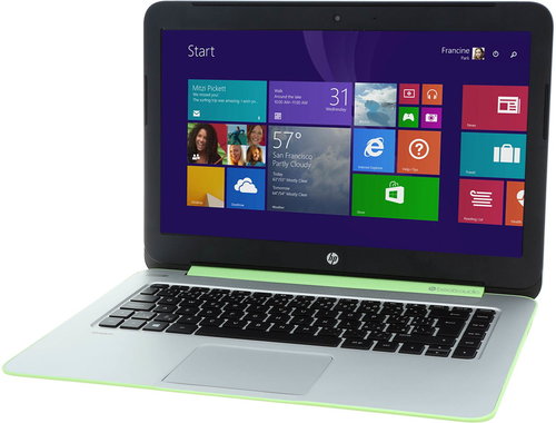  HP Stream 14-z020nc Natural Silver + Green Grass  - Laptop - Main image