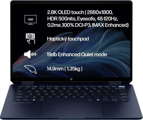 HP OmniBook Ultra Flip 14-fh0433nc Athmospheric Blue Main image HP OmniBook Ultra Flip 14-fh0433nc Athmospheric Blue - Tablet PC - Main image