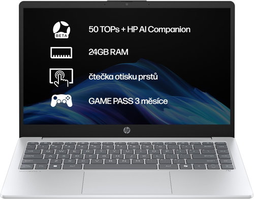 HP OmniBook 3 AI 14-ha0002nc Glacier Silver - Notebook - Hlavní obrázek