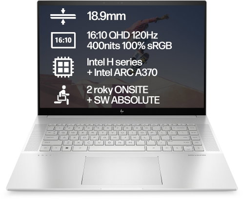 Refurbished - HP ENVY 16-h0900nc Silver - Laptop - Main image