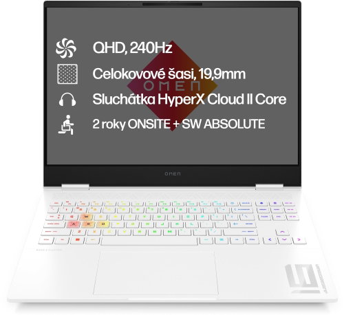 Refurbished - OMEN Transcend 16-u0900nc Ceramic White All-metal - Gaming Laptop - Main image
