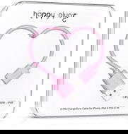Happy Plugs Lightning 8-pin charge/sync cable Pink - Data Cable