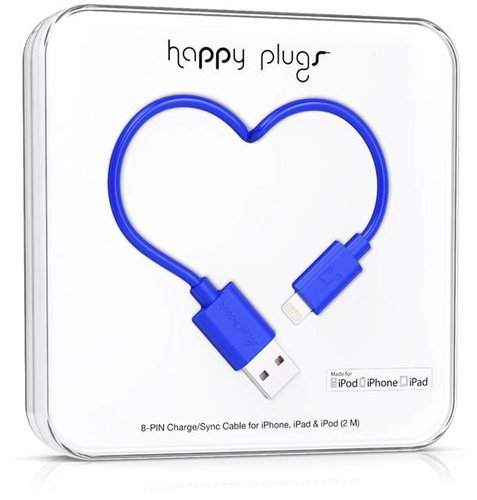 Happy Plugs Lightning Cobalt - Data Cable - Main image