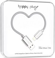 Happy Plugs Lightning Silver - Data Cable