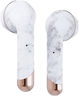 Happy Plugs Air 1 Plus, White Marble - Wireless Headphones