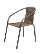 Happy Green Armchair PE RATAN, brown - Garden Chair