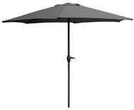 Happy Green Umbrella with handle 230cm ANTHRACITE - black pole - Sun Umbrella