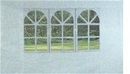 Vetro-Plus Side panel for a garden gazebo with window, white - Gazebo tent
