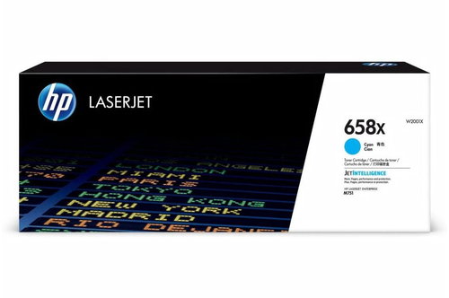 HP 658X CYAN LASERJET TONER CARTRIDGE - Printer Toner - Main image