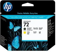 HP 72 MATTE BLACK AND YELLOW PRINTHEAD - Druckkopf