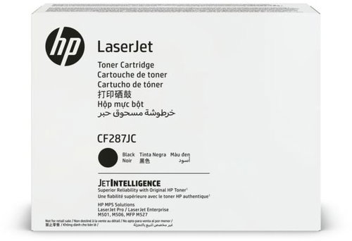 HP CF287JC BLACK CONTRACT ORIGINAL LASERJET TONERCARTRIDGE - Printer Toner - Main image