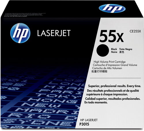 HP CE255X HP TONER CARTRIDGE 55X BLACK HP 55X - Printer Toner - Main image