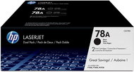 HP CE278AD HP TONER CARTRIDGE 78A BLACK HP 78A DUAL PACK - Toner