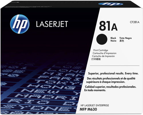 HP TONER CARTRIDGE 81A BLACK - Printer Toner - Main image