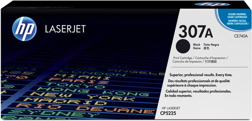 HP CE740A HP TONER CARTRIDGE 307A BLACK HP 307A - Printer Toner - Main image