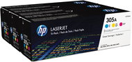 HP TONER CARTRIDGE 305A C/Y/M TRIPLE PACK - Printer Toner