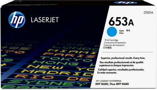 HP TONER CARTRIDGE 653A CYAN Main image HP TONER CARTRIDGE 653A CYAN - Printer Toner - Main image