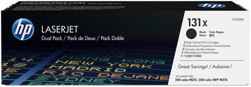 HP TONER CARTRIDGE 131X BLACK DUAL PACK Main image HP TONER CARTRIDGE 131X BLACK DUAL PACK - Printer Toner - Main image