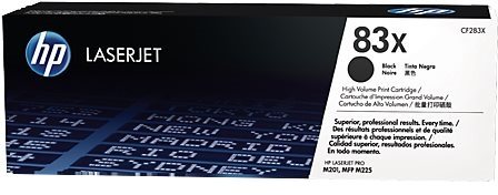 HP TONER CARTRIDGE 83X BLACK Main image HP TONER CARTRIDGE 83X BLACK - Printer Toner - Main image