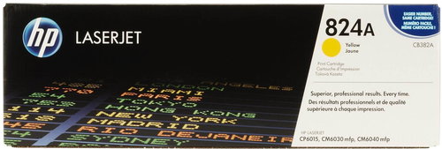 HP CB382A HP TONER CARTRIDGE 824A YELLOW HP 824A Main image HP CB382A HP TONER CARTRIDGE 824A YELLOW HP 824A - Printer Toner - Main image