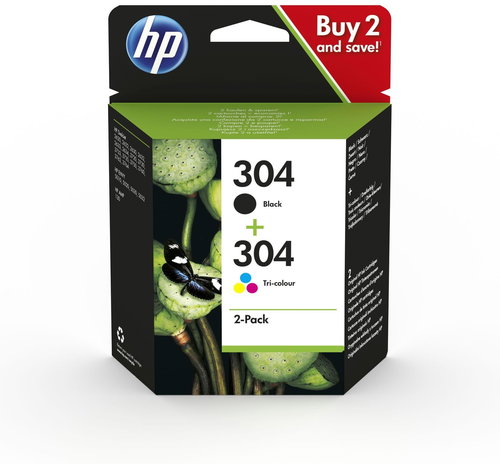 HP 304 INK CARTRIDGE COMBO 2-PACK - Cartridge - Main image