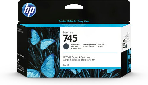 HP INK CARTRIDGE NO 745 MATTEBLACK 130ML - Cartridge - Main image