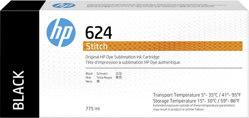 HP 624 775ML BLACK ST DYE INK - Cartridge - Main image