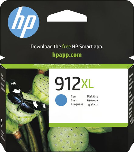 HP 912XL HIGH YIELD CYAN ORIGINAL INK CARTRIDGE - Cartridge - Main image