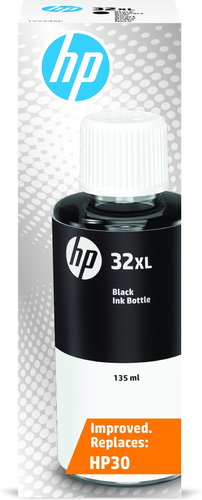 HP 32XL 135ML BLK ORIGINAL INK BOTTLE ZONE 2.1 NOT LTU LVA - Cartridge - Main image