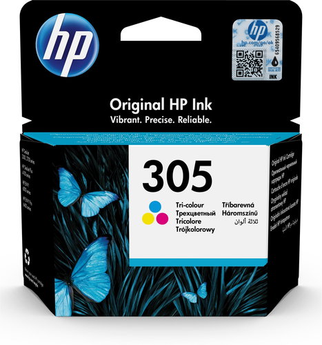 HP 305 TRI-COLOR ORG. INK CARTR BLISTER ORIGINAL INK CARTRIDGE - Cartridge - Main image