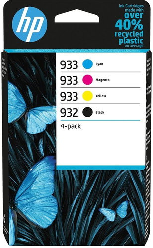 HP 932 BLACK / 933 CMY ORIGINAL INK CARTRIDGE 4-PACK - Cartridge - Main image