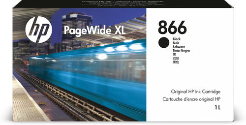 HP 866 1L BLACK PAGEWIDE XL INK CRTG - Cartridge - Main image