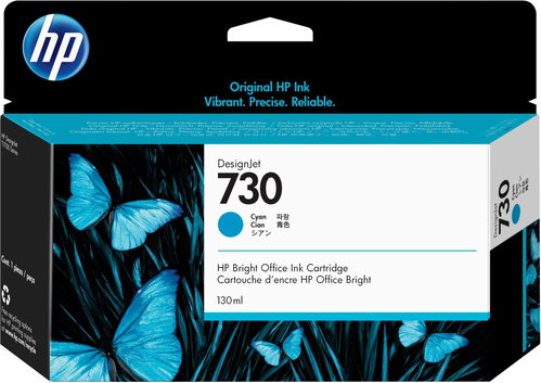 HP 730 130-ML CYAN INK CARTRIDGE - Cartridge - Main image